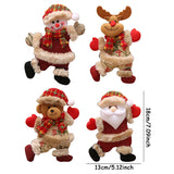 4pcs DIY Merry Christmas Hanging Ornaments Set For Decor