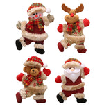 4pcs DIY Merry Christmas Hanging Ornaments Set For Decor