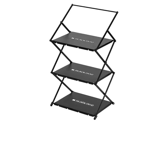 NNEOBA Camping Foldable Storage Organizer Rack Black