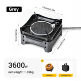 NNEOBA 3600W Camping Infrared Gas Stove Grey
