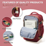 NNEOBA Waterproof Travel Laptop Backpack Red