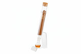 Glass Cigar Humidor Tube with Wooden Plug and Flavor Infuser