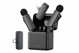 NNEOBA Wireless Lavalier Microphone Noise Cancelling Rechargeable