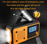 NNEOBA Portable Emergency Solar Power Radio Yellow