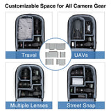 NNEOBA Camera Backpack with Laptop Compartment Black