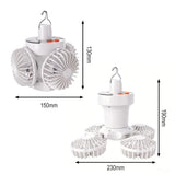 NNEOBA Portable Camping Fan & LED Tent Light