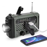 NNEOBA Emergency Solar Portable Weather Radio Green