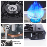 NNEOBA Camping Gas Stove Propane Cassette Burner Black