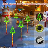 5PCS Solar Candy Cane Garden Lights