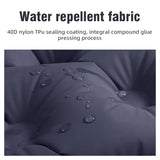 NNEOBA Extra-Wide Double Inflatable Camping Mattress Folding Pad Blue