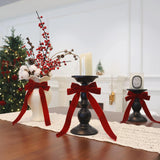 Velvet Ribbon Bow Christmas Ornaments