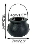 6-Piece Mini Halloween Witch Cauldron Decoration