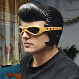 Retro Vintage Rock Star Inspired Half Face Latex Mask
