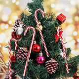 NNEOBA 20-Piece Christmas Candy Cane Acrylic Xmas Tree Hanging Set