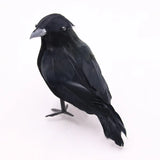Realistic Black Crow Halloween Decoration