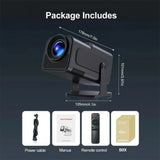 NNEOBA 4K-Supported Portable Projector Black