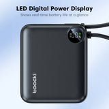 Toocki 10000mAh Mini Power Bank 22.5W Fast Charging