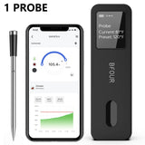 NNEOBA Wireless Bluetooth Meat Thermometer – Digital BBQ & Grill Thermometer with Waterproof Probes