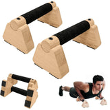 Wooden Push-Up Bars Parallettes