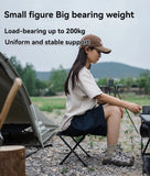 NNEOBA Ultra-Light Folding Storage Stool Camping Seat Black