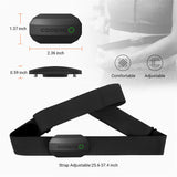 NNEOBA Dual Mode Heart Rate Sensor  ANT+ And Bluetooth Chest Strap Black
