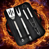 NNEOBA Stainless Steel BBQ Tools Set Silver