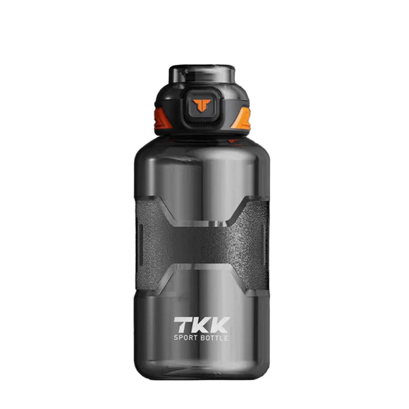 NNEOBA 1000ML Tritan Water Bottle with Straw Black