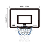 Kids Foldable Wall-Mounted Basketball Hoop Set – Indoor & Outdoor Basketball Stand with Ball