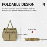 NNEOBA Multi-Functional Canvas Bag with Built-in Table Khaki