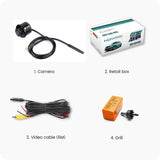 NNEOBA AHD 1920x1080P Car Rear View Camera Backup And Front Camera Black
