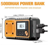 NNEOBA Emergency Hand Crank Solar Radio Yellow