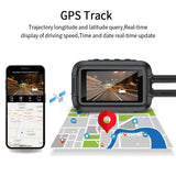 NNEOBA Dual 1080P Motorcycle Cam WiFi + GPS 64 GB Black