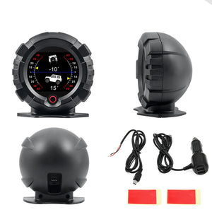 NNEOBA X95 GPS HUD Head Up Display 4x4 Of Road Inclinometer Black