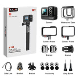 NNEOBA 4K Dual-Lens Action Camera Power Stick Included Black