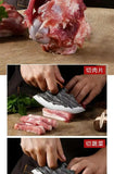 NNEOBA Hand-Forged Pick Bones Knife Brown