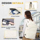 NNEOBA Laptop Backpack  40×20×25cm Beige