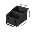 NNEOBA High-Capacity Car Trunk Storage Organizer Box Black