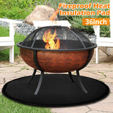 NNEOBA Fire Pit Fireproof Mat Round Stove