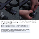 NNEOBA 3000LM Bike Headlight 10000mAh Power Bank Black
