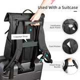 Expandable Roll-Top Laptop Backpack – Water-Resistant Travel & Business Backpack