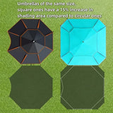 2.6M Octagonal Fishing Umbrella – Large Outdoor Sunshade & Beach Parasol
