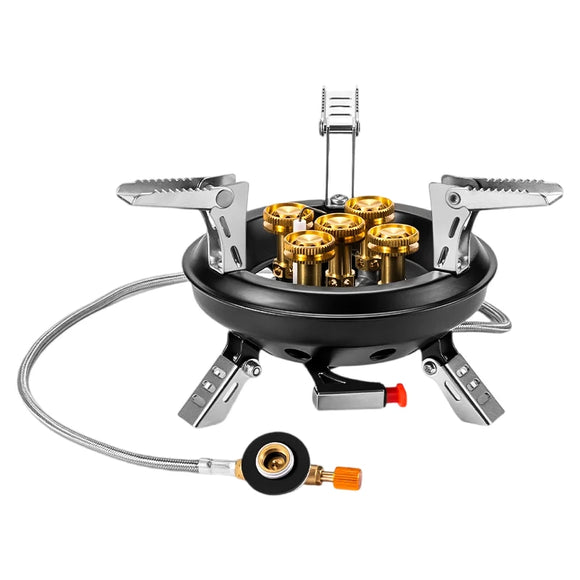 NNEOBA 16000W High-Pressure Camping Gas Stove Black