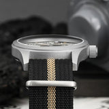 38mm Vintage Military Quartz Watch with Sapphire Crystal & 100M Water Resistance