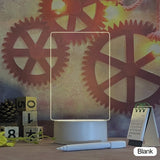 NNEOBA Note Board Creative Led Night Light USB Message Board Holiday Light With Pen Gift For Children Girlfriend Decoration Night Lamp