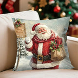 Christmas Throw Pillow Cover Set of 4 Decorative Pillowcases