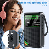 NNEOBA Portable Radio with HD Display Black