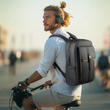 NNEOBA Waterproof 15.6 Flap Laptop Backpack Black