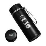 NNEOBA 1L Thermos Bottle with LED Temperature Display Black