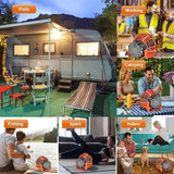 NNEOBA Portable Camping Fan with LED Lantern