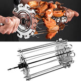 NNEOBA Grill Cage & Skewer Set Silver